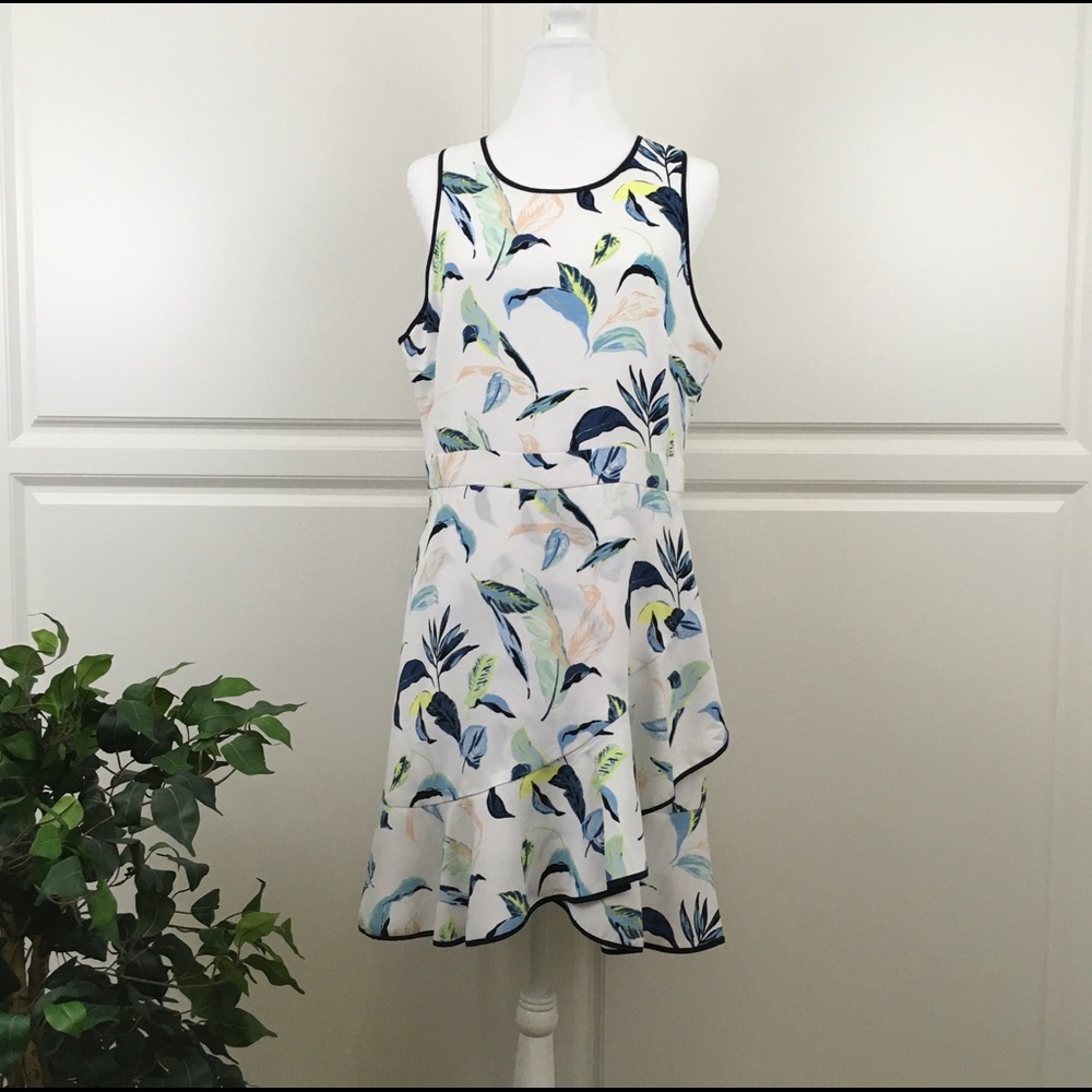 Banana Republic Floral Wrap Racerback Dress
